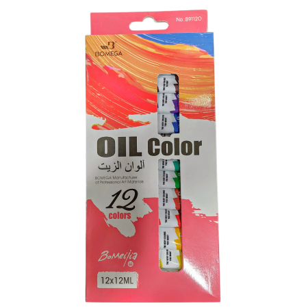Oil Paint Colour Set 12 pcs 12 ml Tubes – Bomeijia