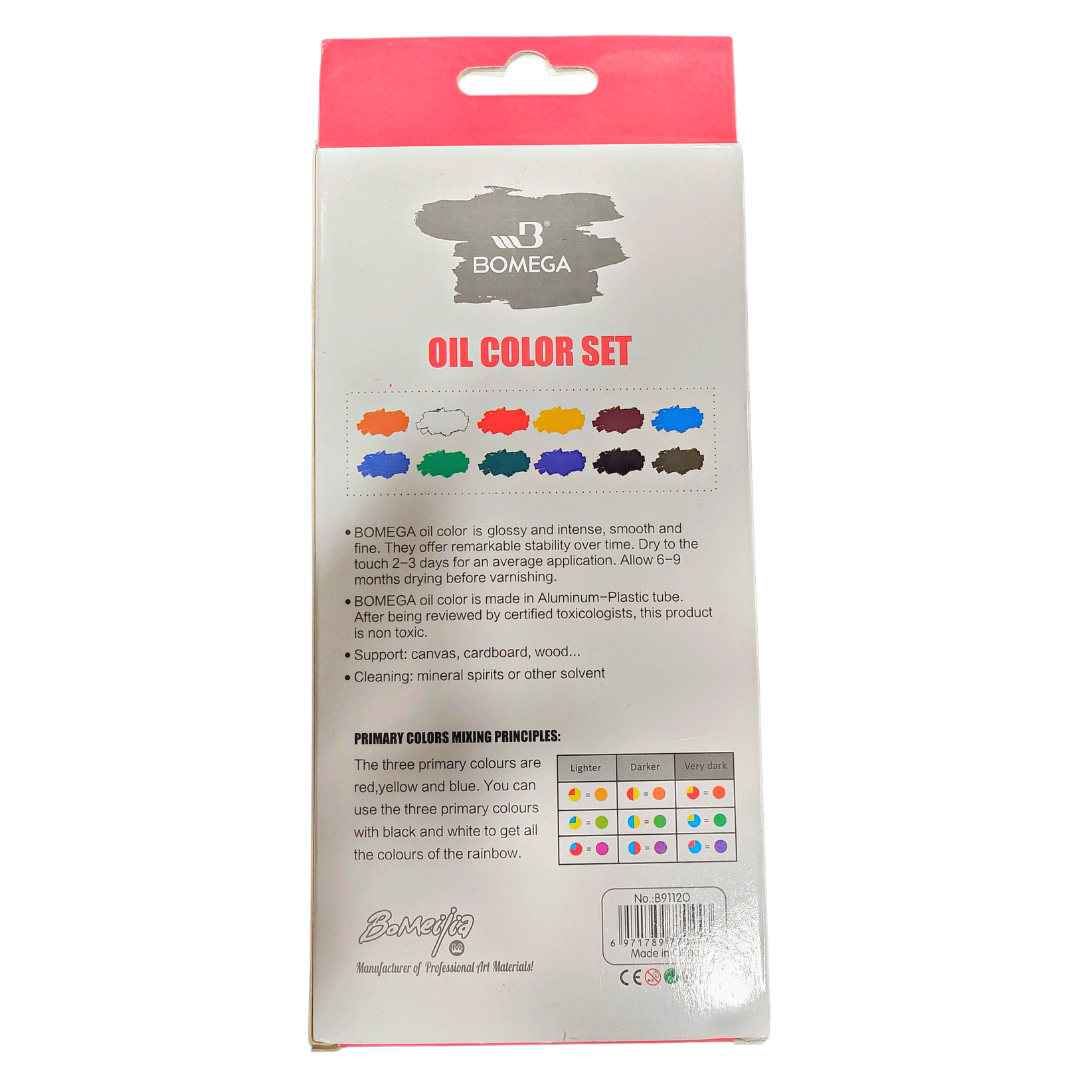 Oil Paint Colour Set 12 pcs 12 ml Tubes – Bomeijia - Image 2