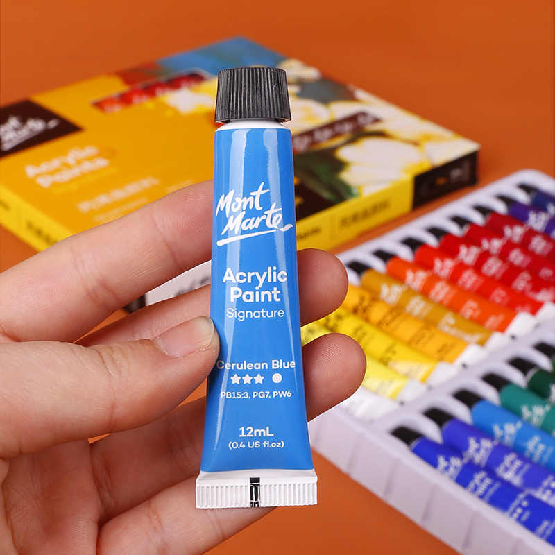 Acrylic Colour Paint Set 24 Colour 12 ml - Mont Marte - Image 2