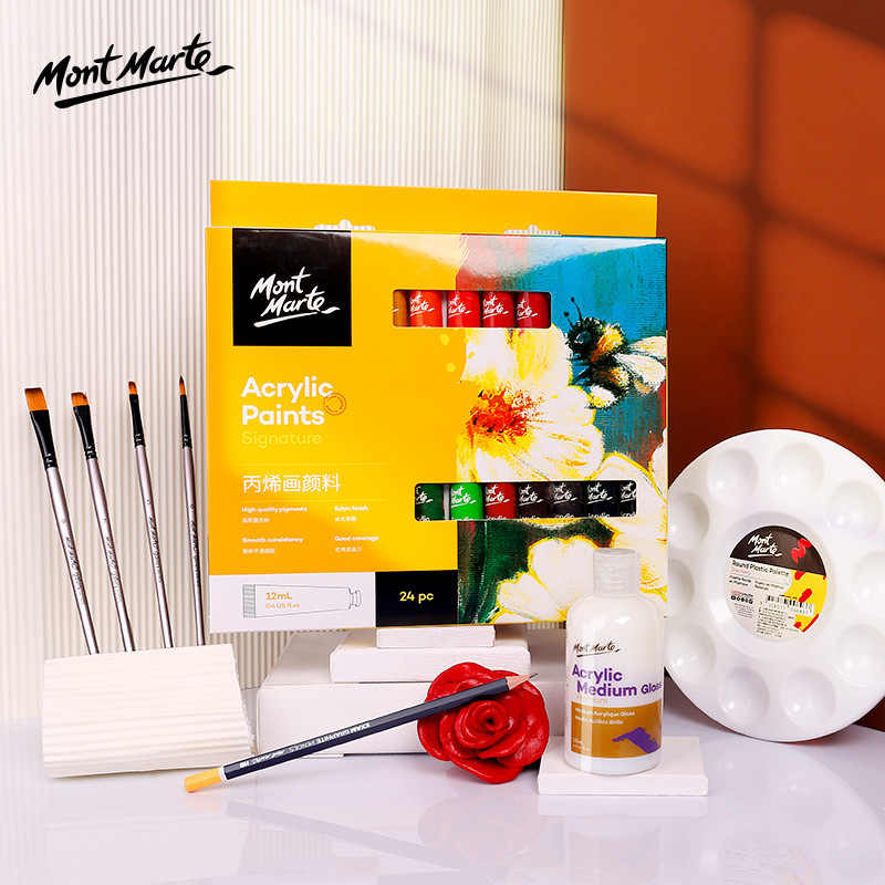 Acrylic Colour Paint Set 24 Colour 12 ml - Mont Marte - Image 3