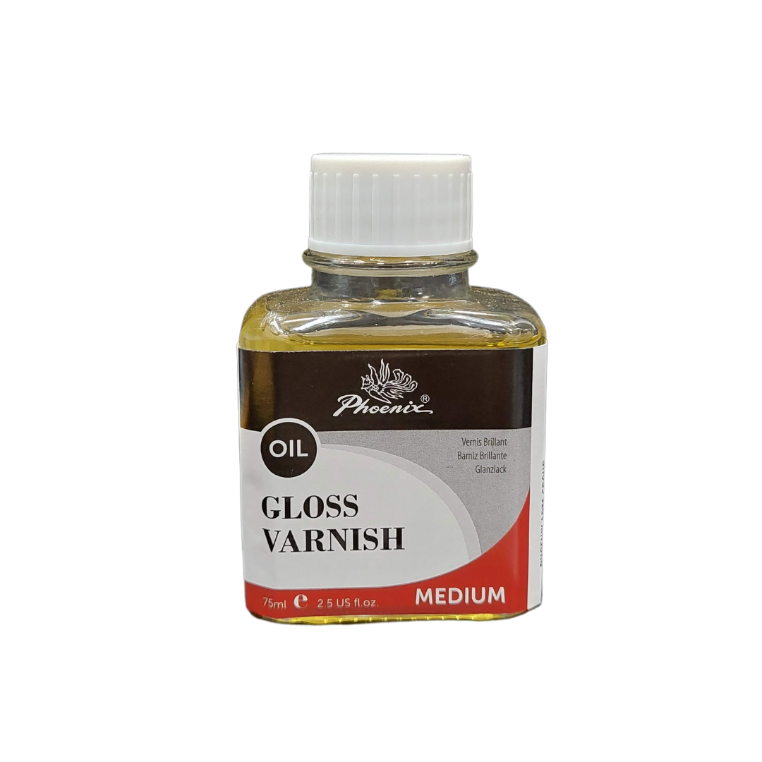 Phoenix Oil Gloss Varnish 75ml for Artists Acrylics Oils Paints and Watercolours