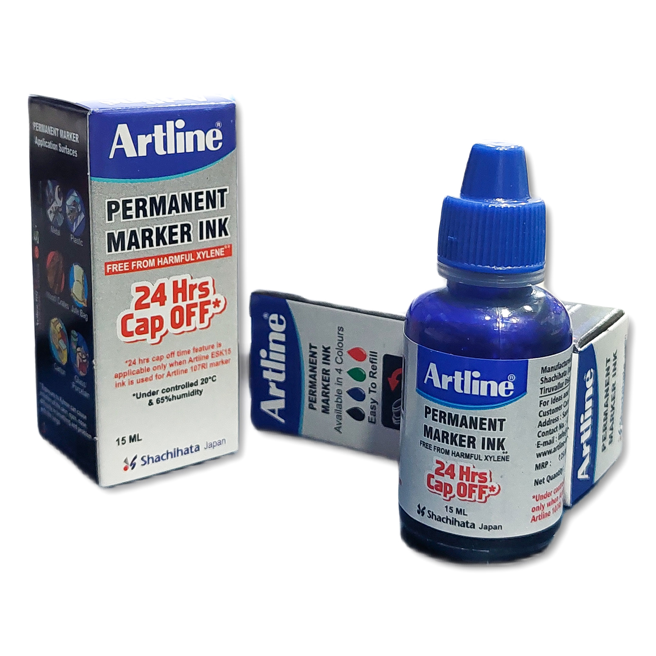 Permanent Marker Ink - Artline (Black/Blue/Red)