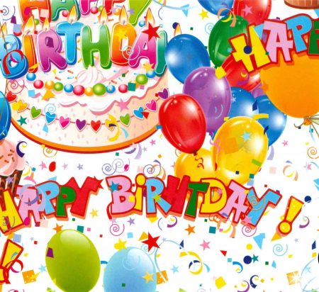 Wrapping Paper Gloss G411 - Happy Birthday