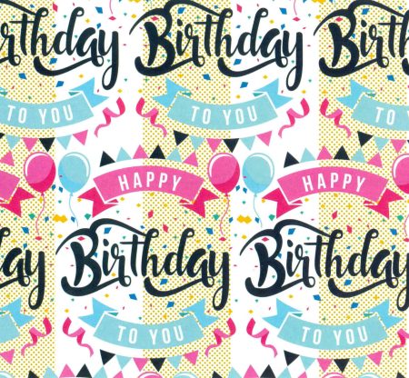 Wrapping Paper Gloss G539 - Happy Birthday