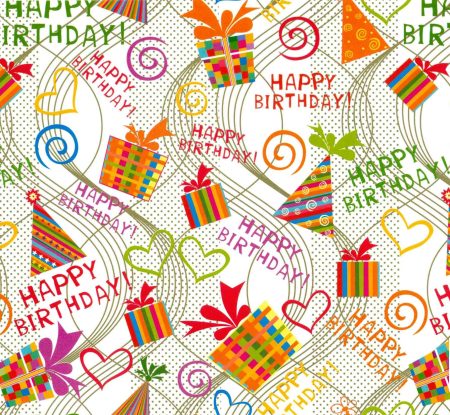 Wrapping Paper Gloss G534 - Happy Birthday