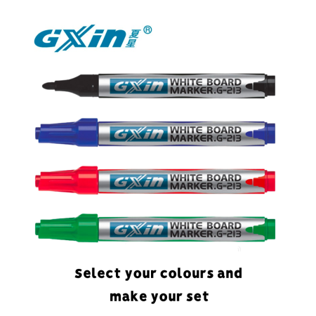 White Board Marker - GXIN (Black/Blue/Red/Green)